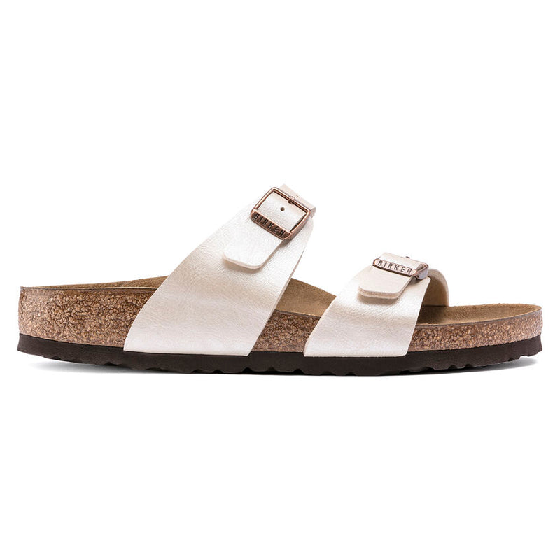 Birkenstock Sydney Birko-Flor Graceful Pearl White Women's Regular 4