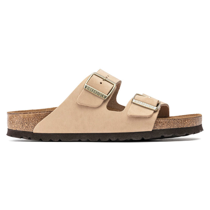 Birkenstock Arizona Soft Footbed Sandcastle Nubuck Women's Regular  2