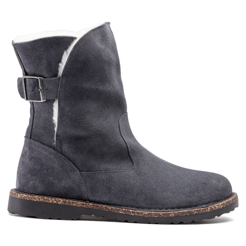 Birkenstock Uppsala Shearling Suede Graphite Boot Women's