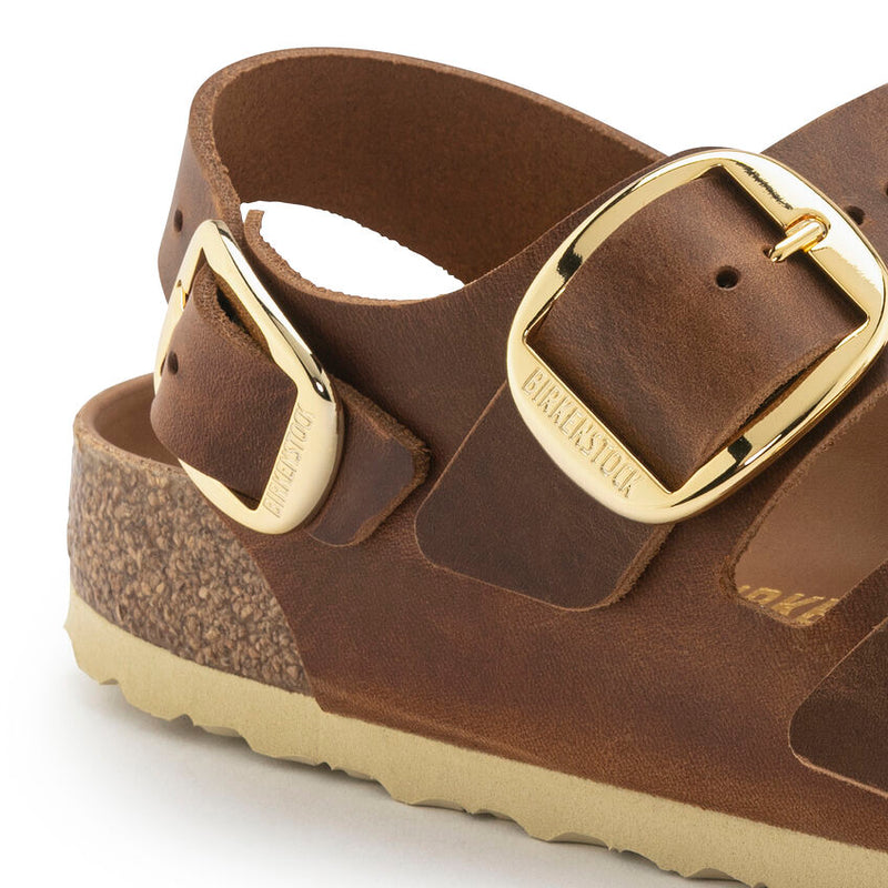 Birkenstock Milano Big Buckle Cognac Oiled Women's