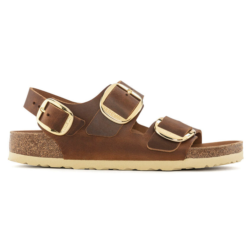 Birkenstock Milano Big Buckle Cognac Oiled Women's