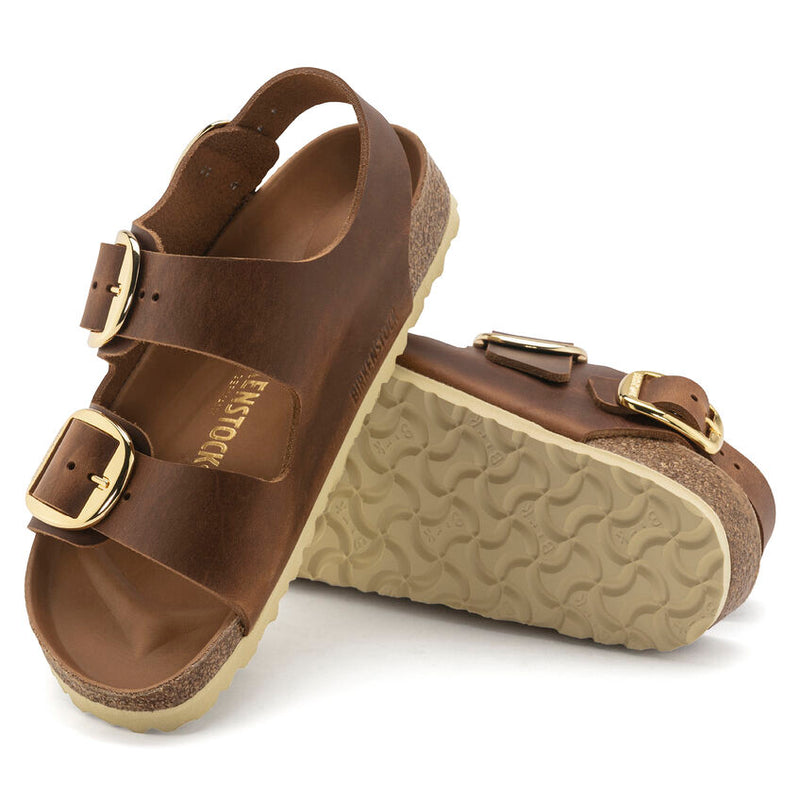 Birkenstock Milano Big Buckle Cognac Oiled Women's