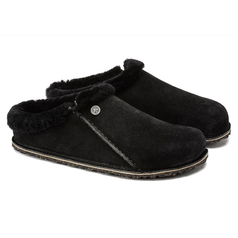 Birkenstock Zermatt Premium Suede Shearling Black Women's