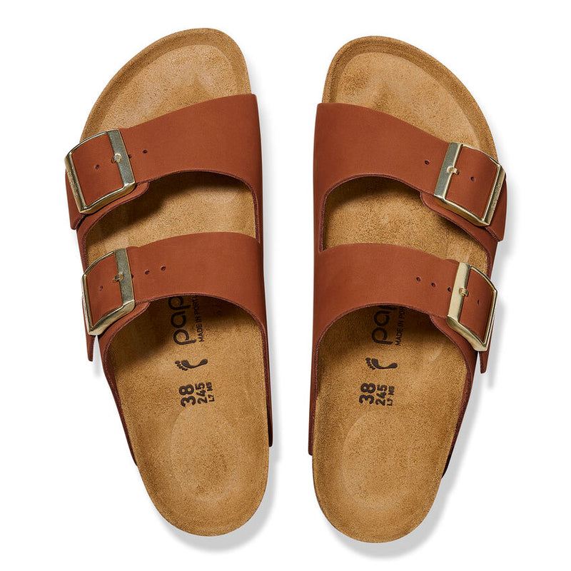 Birkenstock Arizona Platform Pecan Nubuck Women's