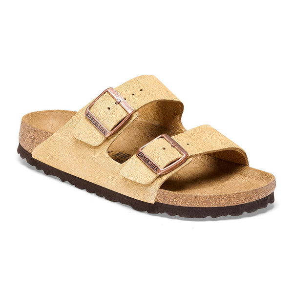 Birkenstock Arizona Latte Cream Suede Women's Regular