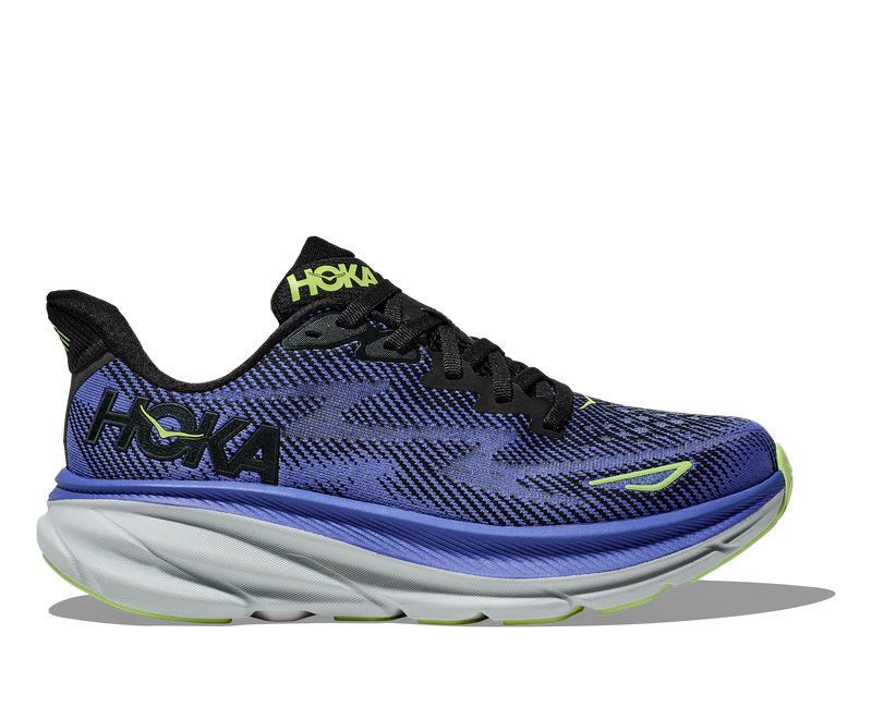 Hoka Clifton 9 Black Stellar Blue Women's 1