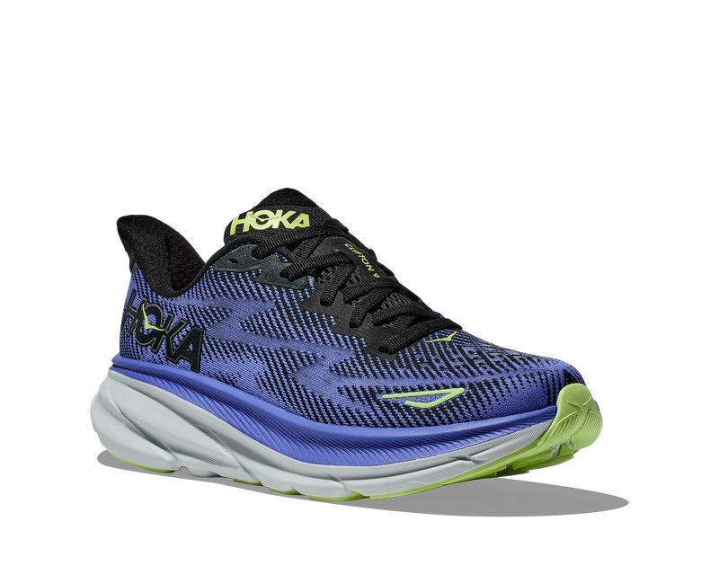 Hoka Clifton 9 Black Stellar Blue Women's