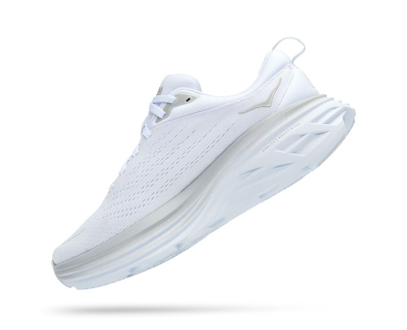 Hoka Bondi 8 White White WIDE Women's 5