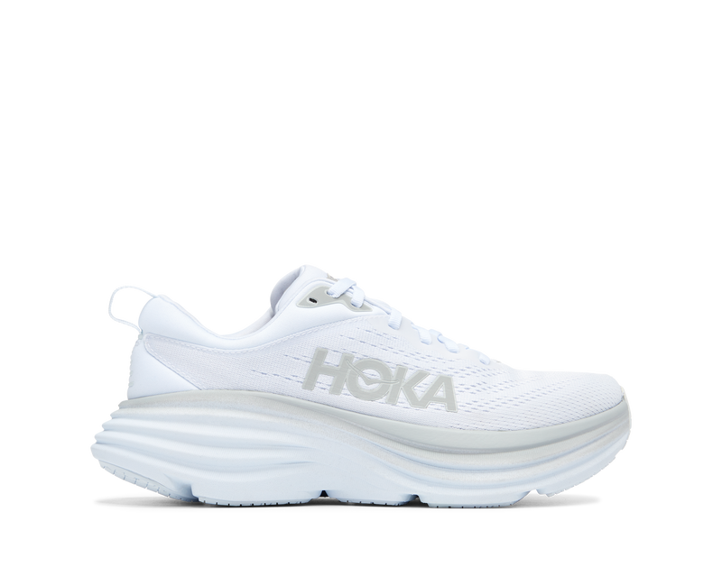 Hoka Bondi 8 White White WIDE Women's 2