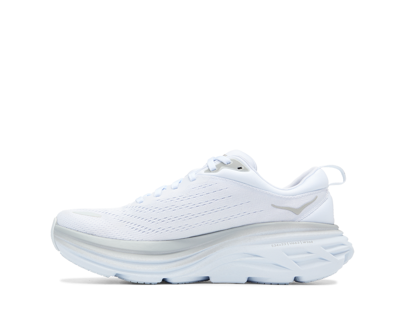 Hoka Bondi 8 White White WIDE Women's 1