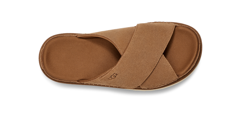 UGG Goldenstar Cross Slide Chestnut Women's 1