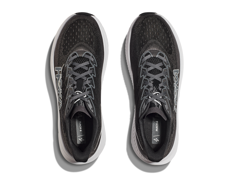 Hoka Mach 6 Black White Men's 7