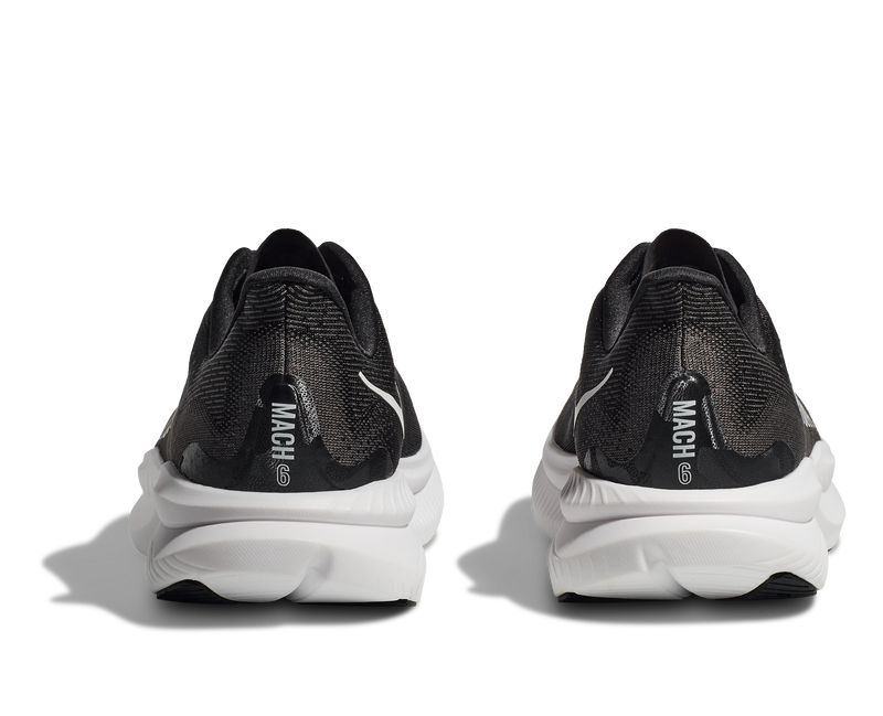 Hoka Mach 6 Black White Men's 3