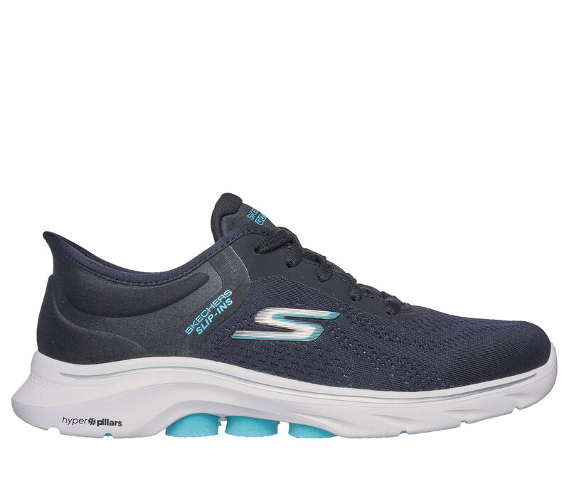 Skechers Slip-ins GO WALK 7 Valin Black Aqua Women's 4