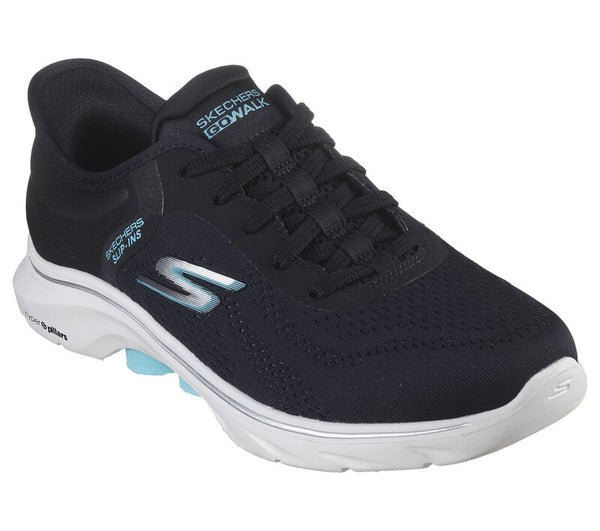 Skechers Slip-ins GO WALK 7 Valin Black Aqua Women's