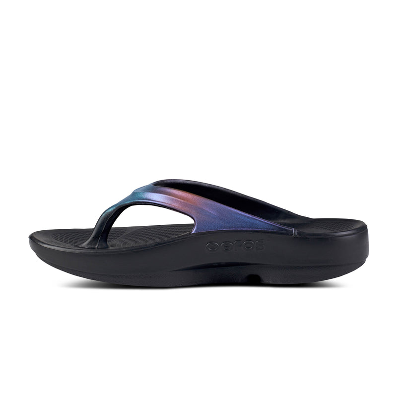 OOFOS OOlala Luxe Sandal MIDNIGHT SPECTRE Women's 2