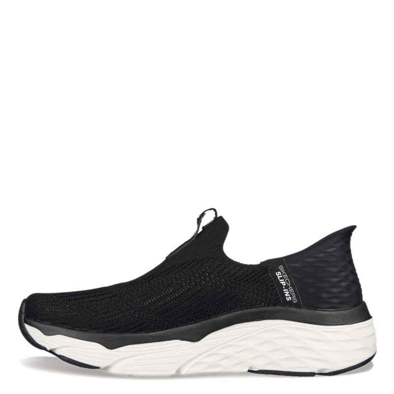 Skechers Slip-ins: Max Cushioning - Smooth Black White Women's 