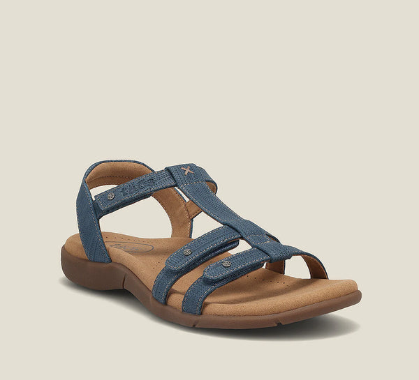 Taos Trophy 2 Sandal Blue Embossed Women's 