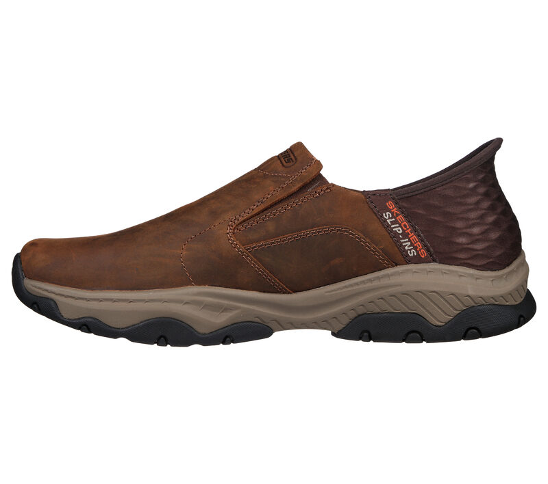 Skechers Slip ins Relaxed Fit Craster Lanigan Dark Brown Men's 1