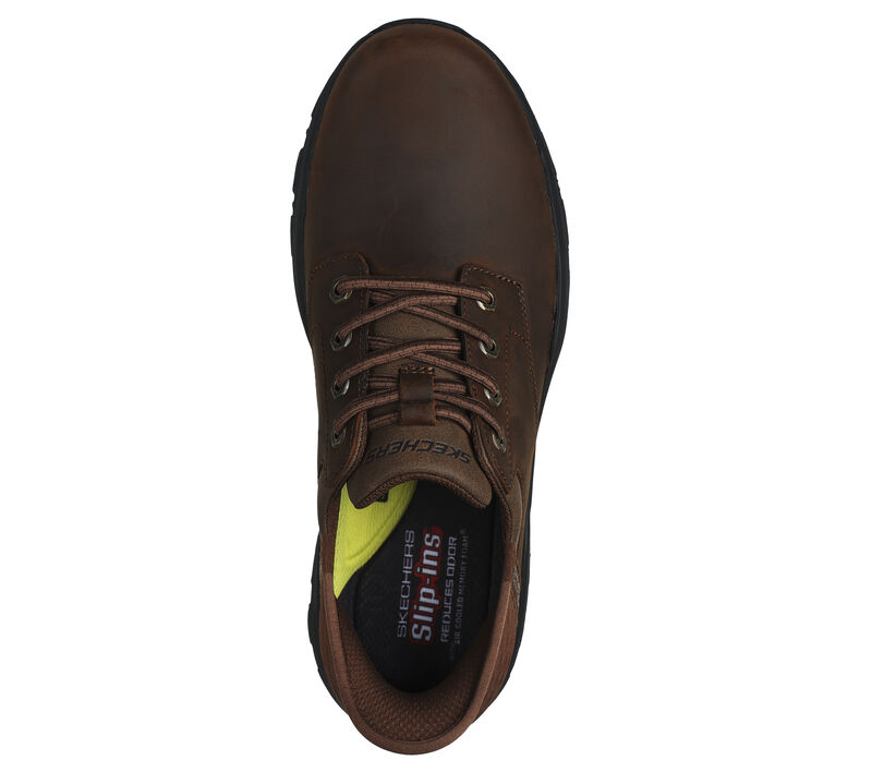 Skechers Slip ins Relaxed Fit Knowlson Kantel Dark Brown Men's 3