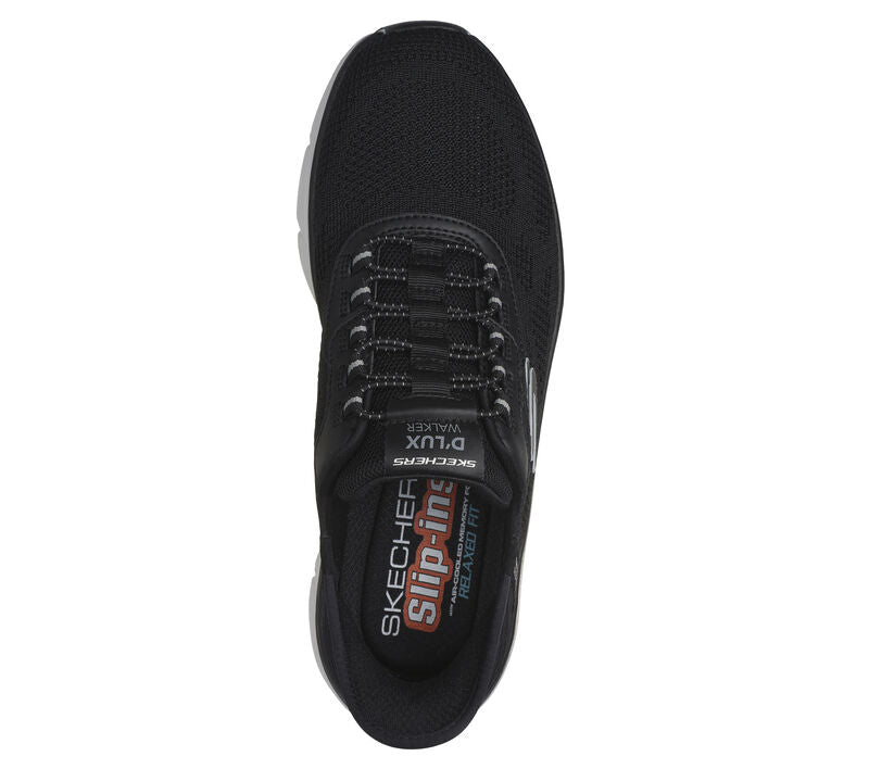 Skechers Slip-ins RF: D'Lux Walker 2.0 - Rezinate Black Grey Men's