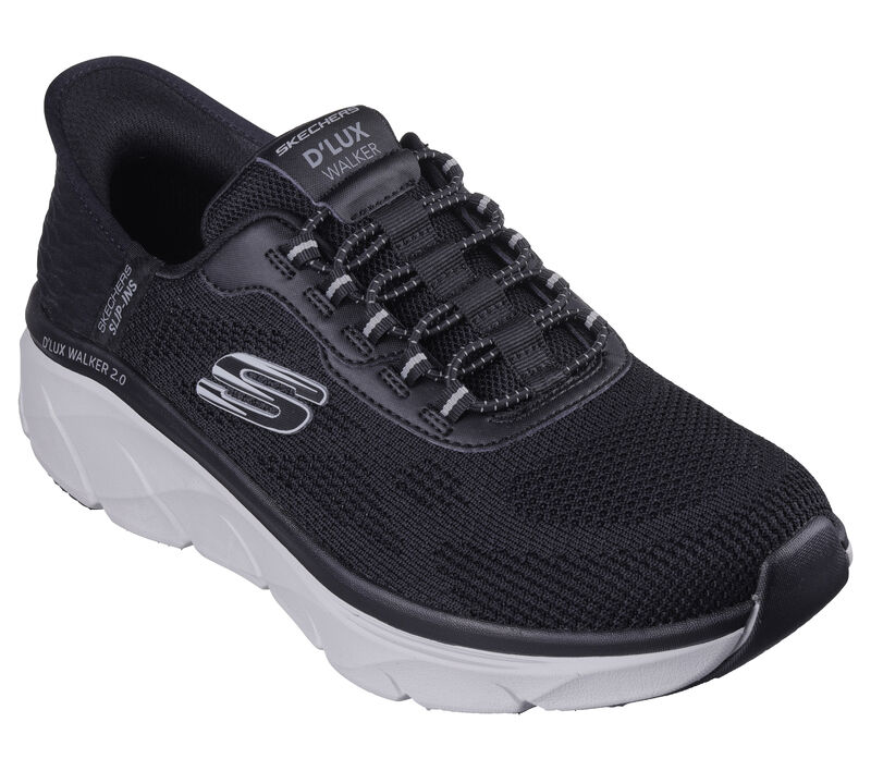 Skechers Slip-ins RF: D'Lux Walker 2.0 - Rezinate Black Grey Men's