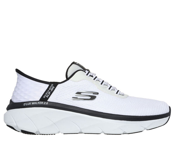 Skechers Slip-ins RF: D'Lux Walker 2.0 - Rezinate White Black Men's