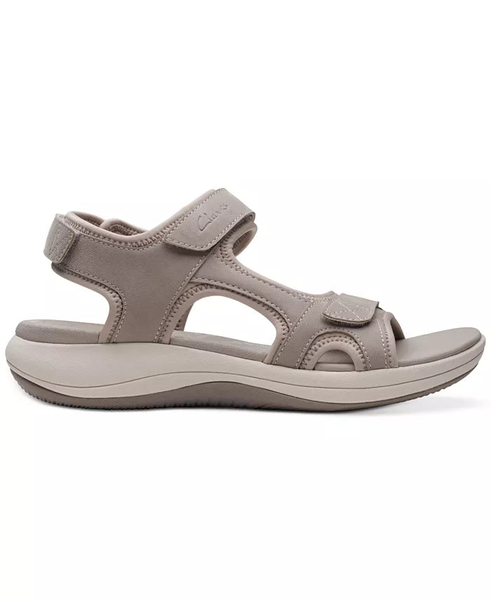 Clarks Mira Bay Sandal Stone Taupe Women's 6