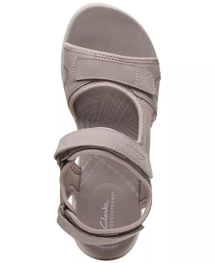 Clarks Mira Bay Sandal Stone Taupe Women's 4