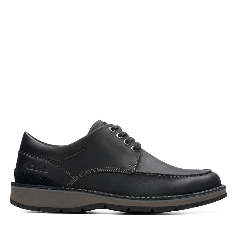 Clarks Gravelle Low Black Leather Men's