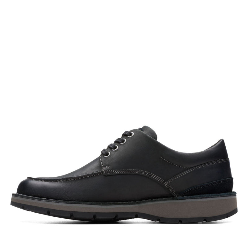 Clarks Gravelle Low Black Leather Men's