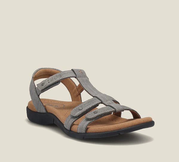 Taos Trophy 2 Sandal Grey Embossed Women's