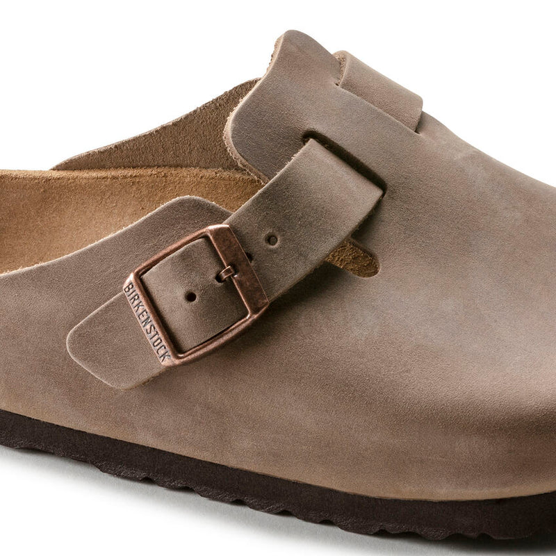 Birkenstock Boston Hard Footbed Tobacco Oiled Leather