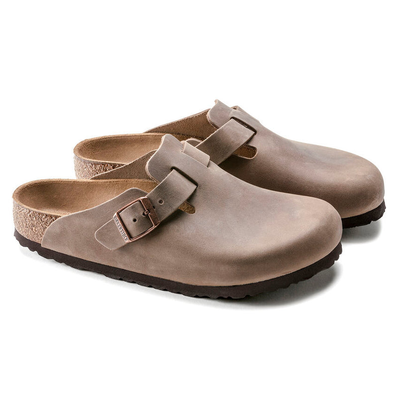 Birkenstock Boston Hard Footbed Tobacco Oiled Leather