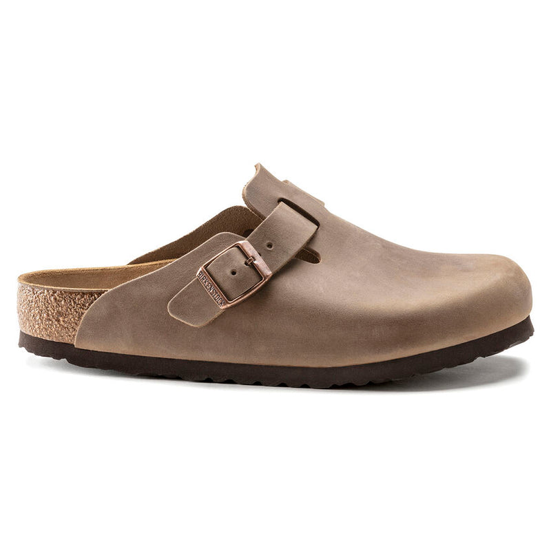 Birkenstock Boston Hard Footbed Tobacco Oiled Leather