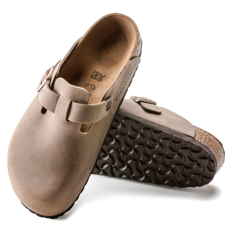 Birkenstock Boston Hard Footbed Tobacco Oiled Leather