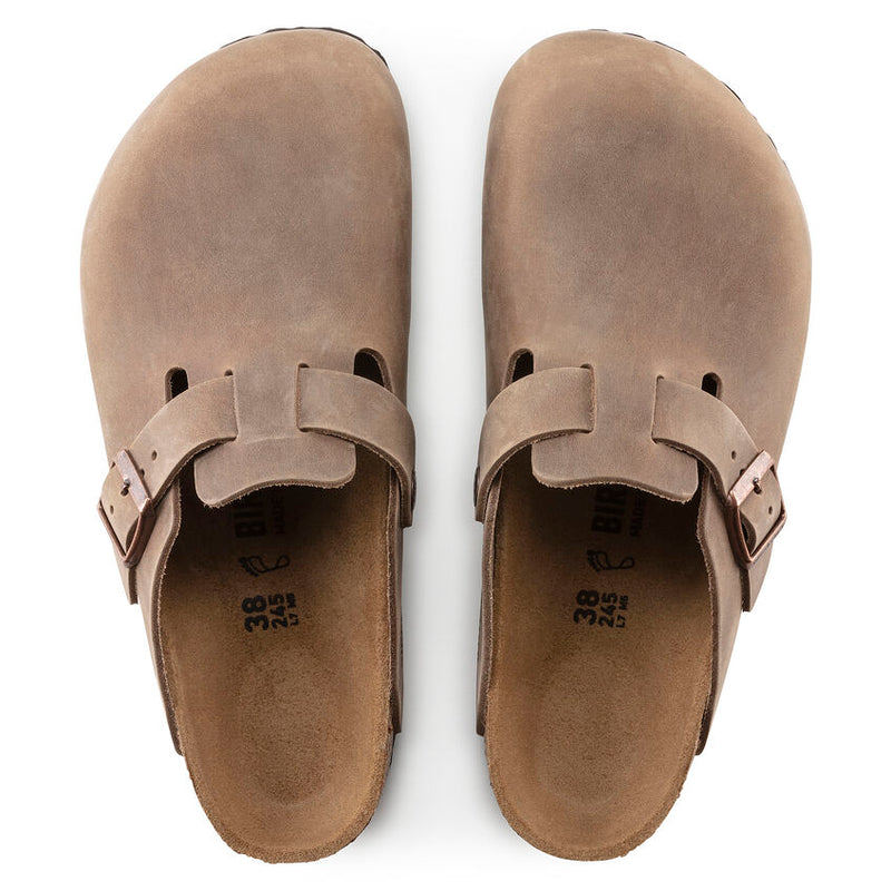 Birkenstock Boston Hard Footbed Tobacco Oiled Leather