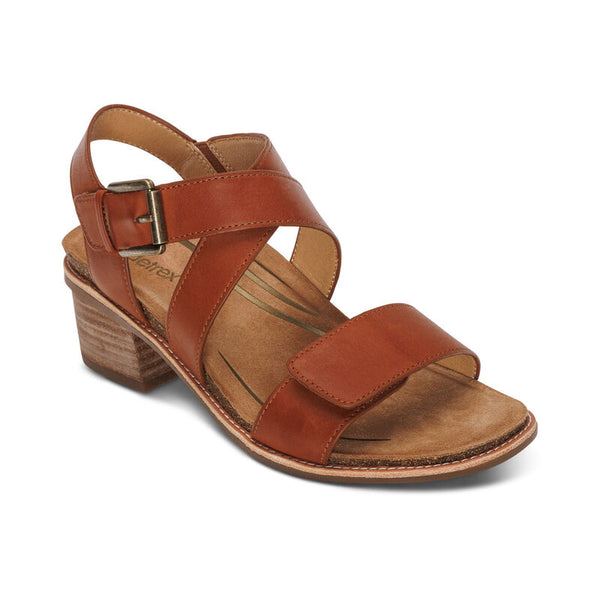 Aetrex Kristin Cognac Women's Sandal 1