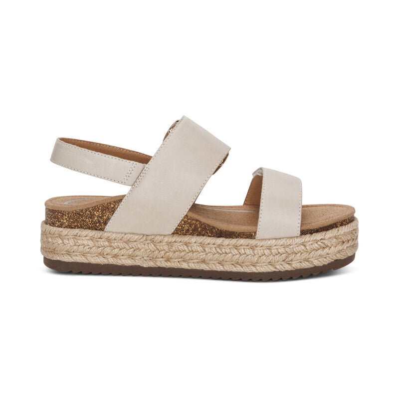 Aetrex Vania Platform Cream Women's Sandal 2