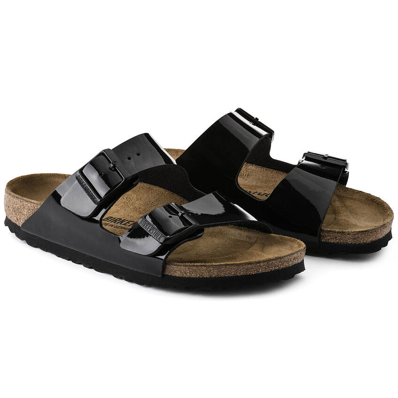 Birkenstock Arizona Black Patent Birko Flor 5