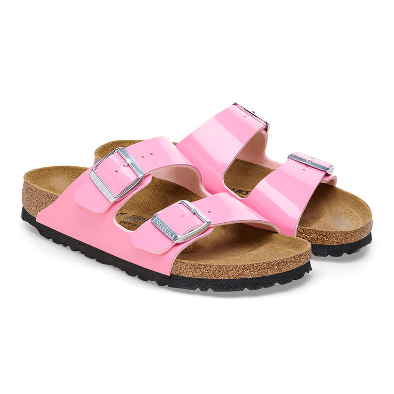 Birkenstock Arizona Candy Pink Patent Birko Flor Sandal 4