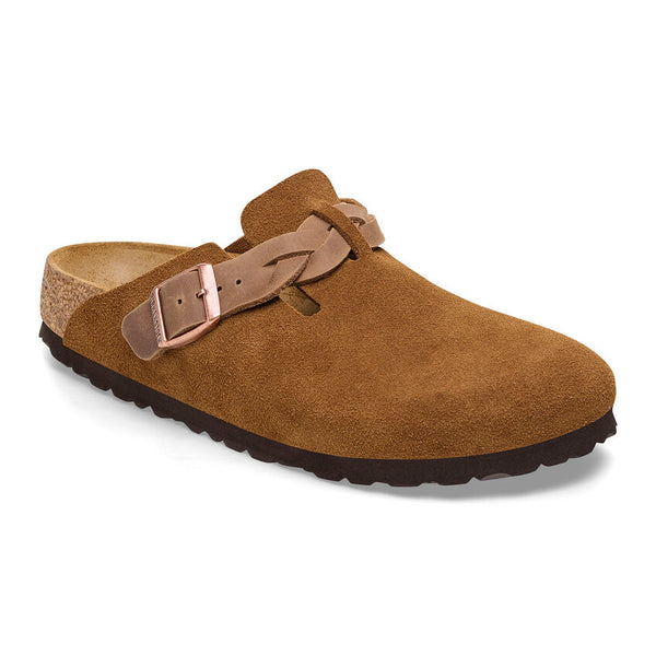 Birkenstock Boston Braid Mink Suede 1