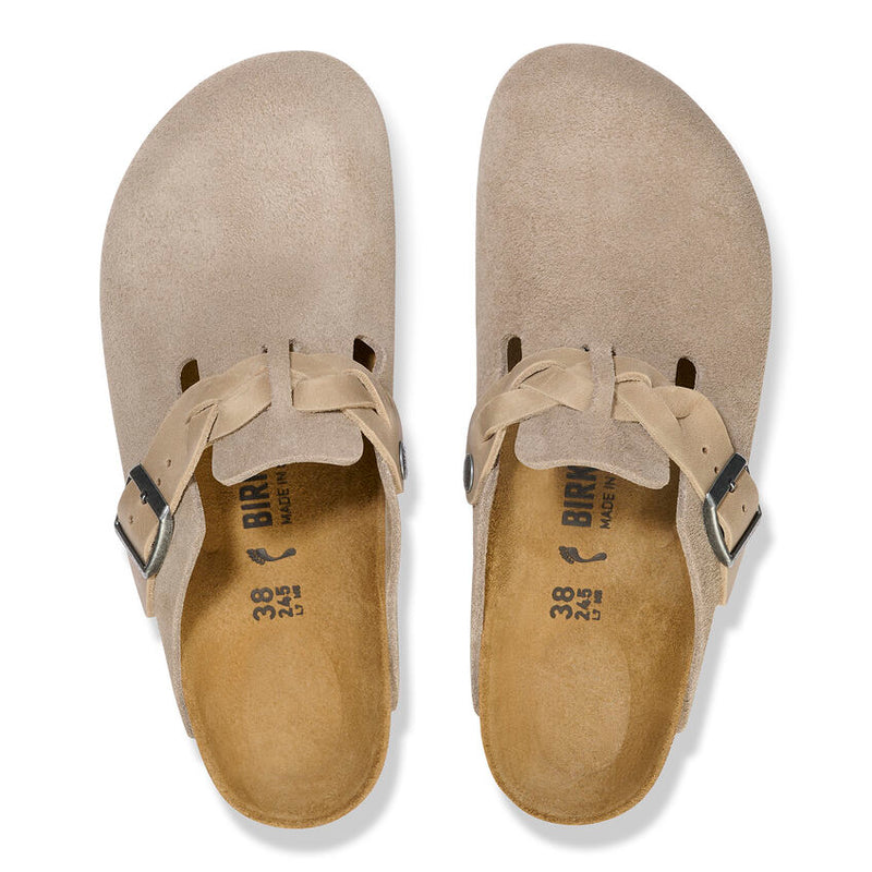 Birkenstock Boston Braid Taupe Suede 3