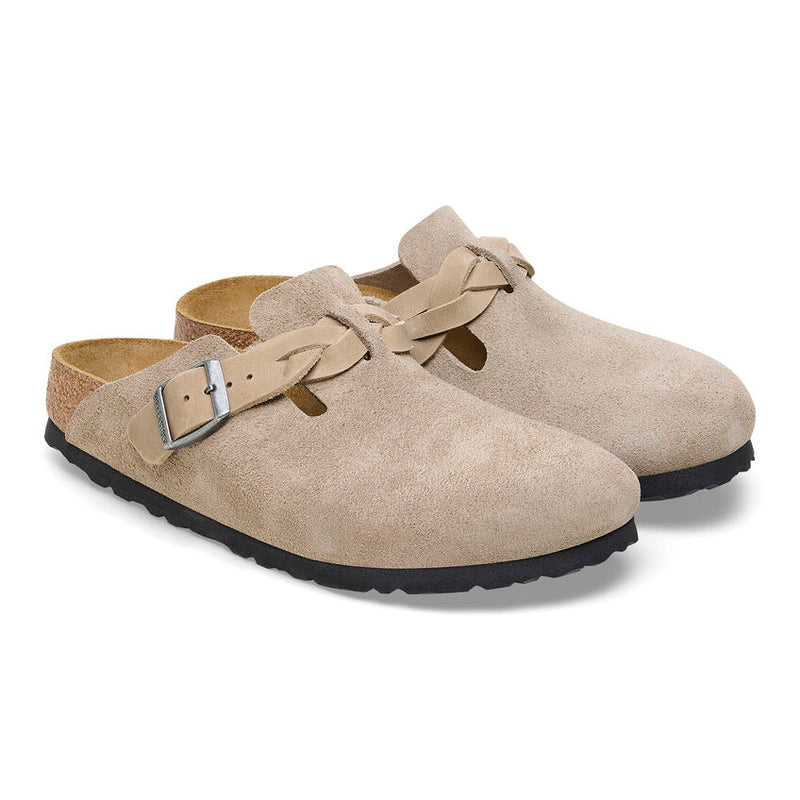 Birkenstock Boston Braid Taupe Suede 4