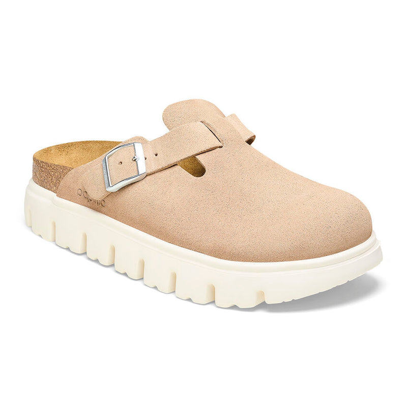 Birkenstock Boston Chunky Warm Sand Suede 1