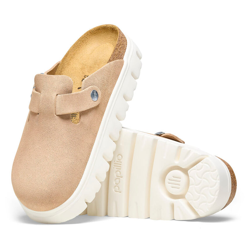 Birkenstock Boston Chunky Warm Sand Suede 3