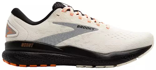 Brooks Ghost 16 Ecru Orange Black Men's 1