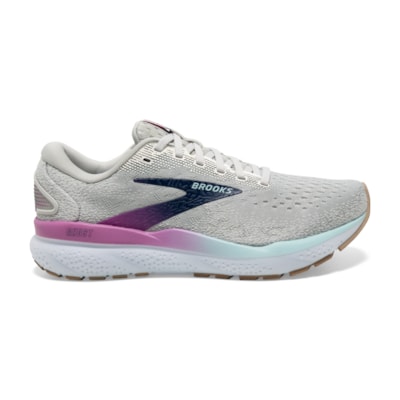 Brooks Ghost 16 White Grey Estate Blue Women's 2