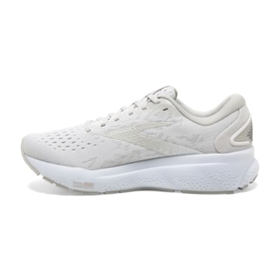 Brooks Ghost 16 White White Grey Women's 3