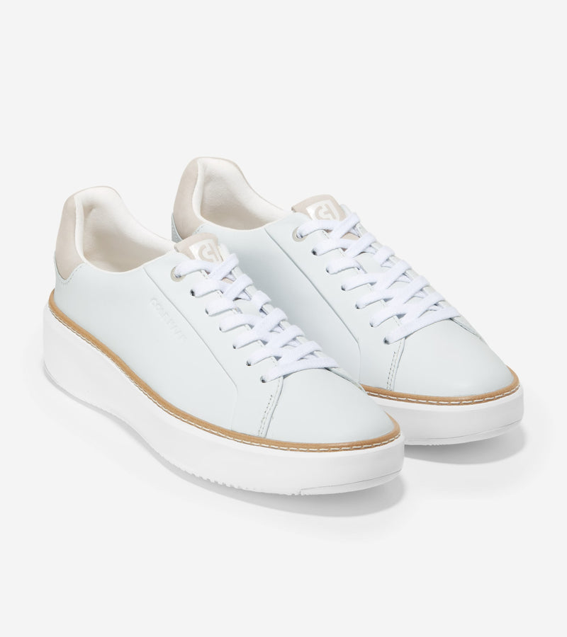 COLE HAAN GrandPro Topspin Sneaker White Dove Women's 5